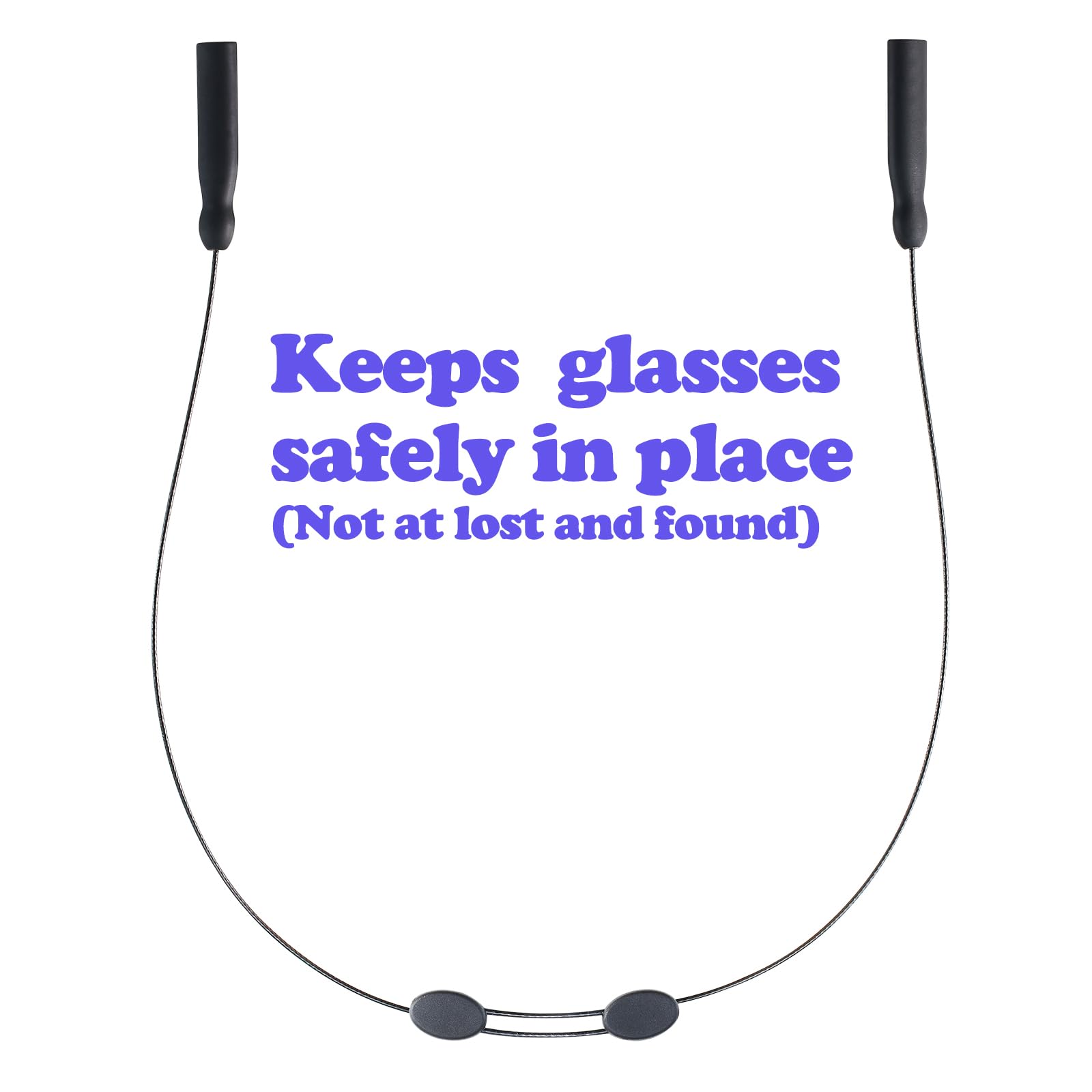 Sangle de lunettes de soleil – Sangle de lunettes réglable sans queue, sangle de lunettes, sangles de câble, supports de lunettes autour du cou