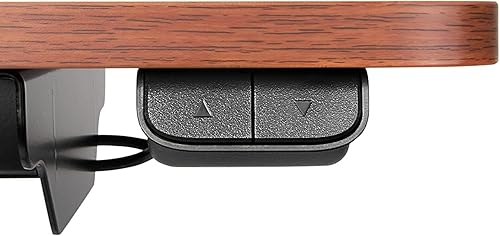 Miniatura 5 de Vaunn Mesa eléctrica médica para colocar sobre la cama, mesa de noche ajustable con ruedas (eléctrica, hospitalaria y uso doméstico) - Marrón