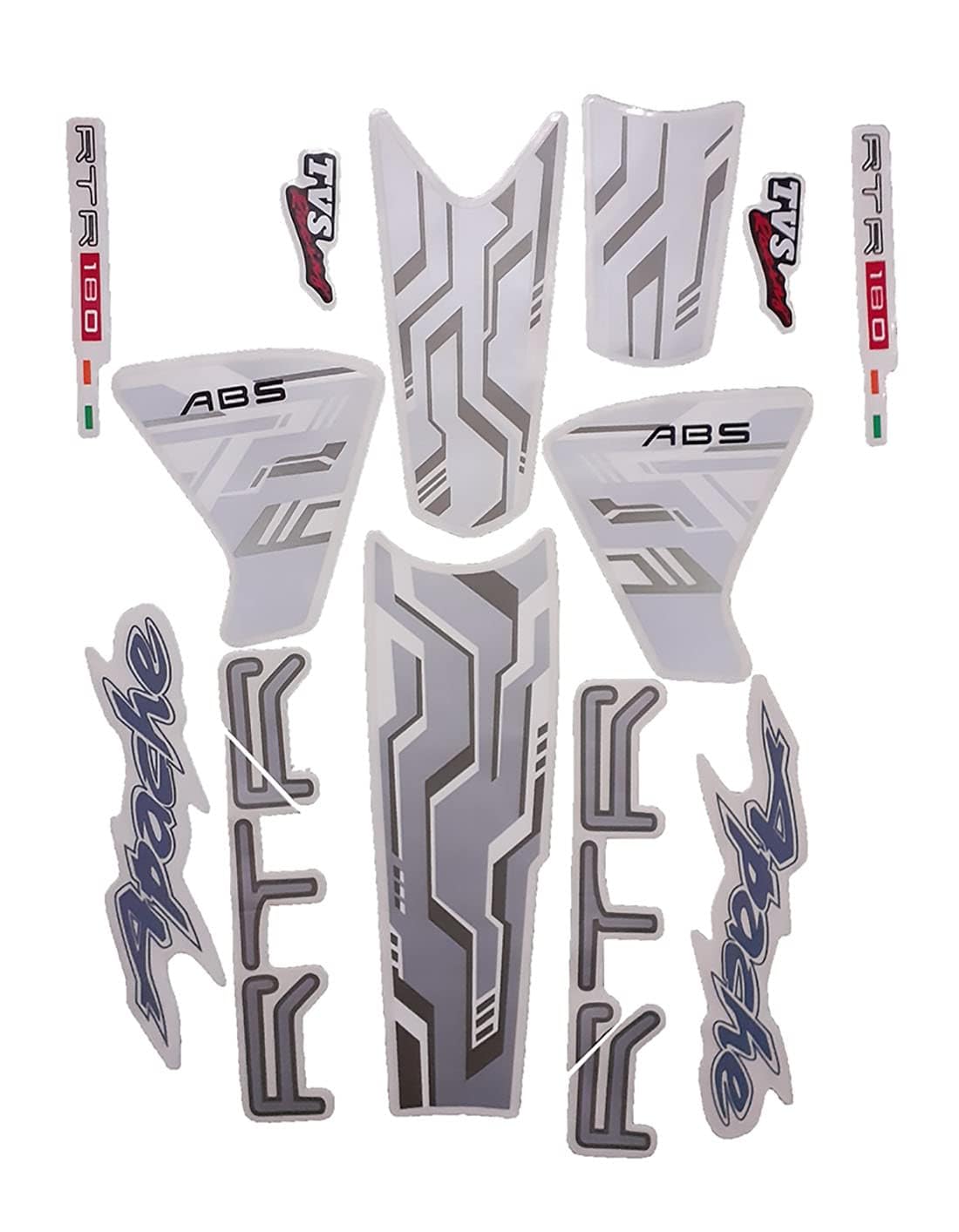 Motorcycle Bike Body Fancy Wrep Stickers & Decals kit Stickers for Apache RTR 180 (EST2496TA11)-picture-16