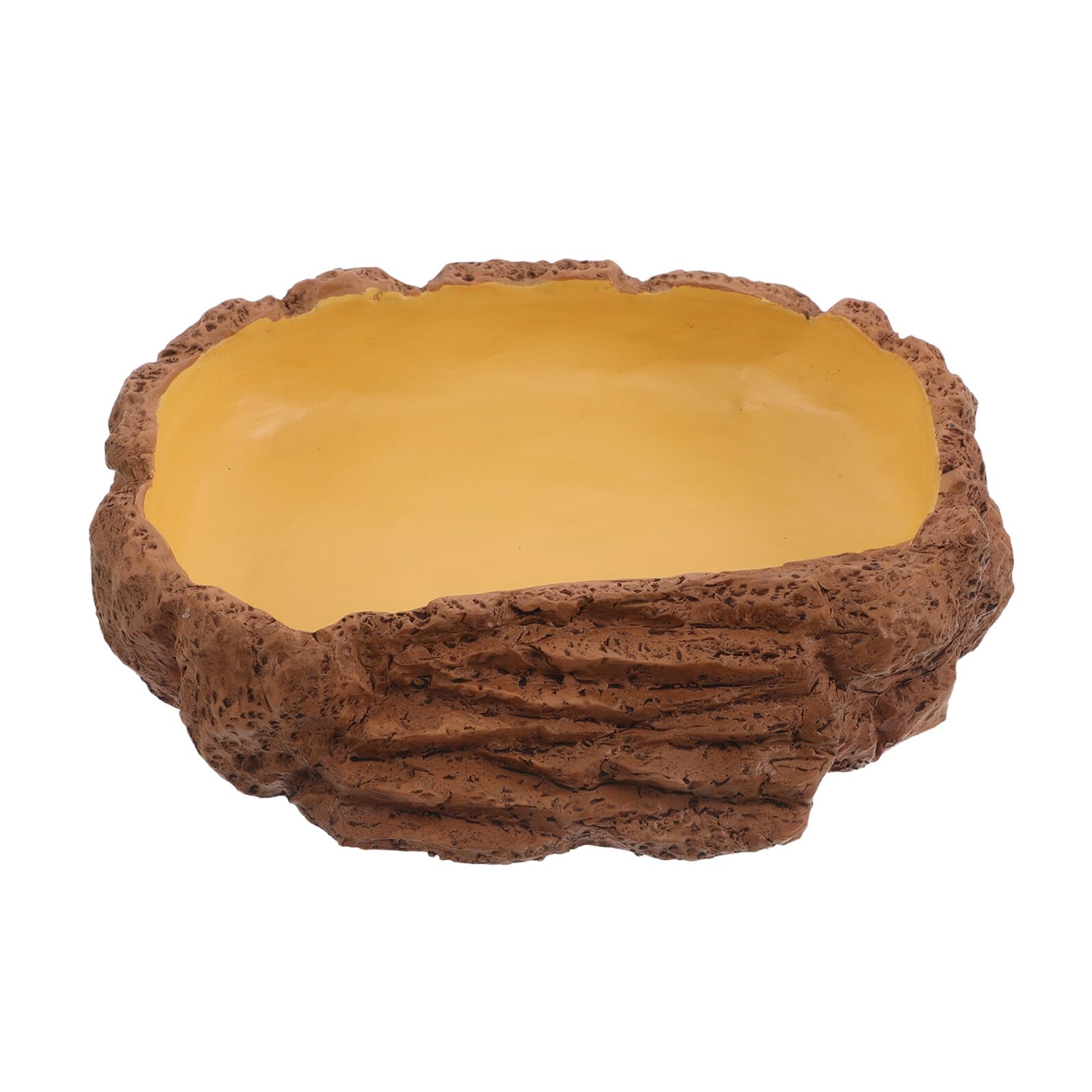 TOYANDONA Plato Grande para Reptiles y Anfibios, Cuenco de Alimentación y Agua para Dragón Barbudo, Lagartos y Tortugas, Material Resistente y Fácil Limpieza, Adecuado para Terrarios
