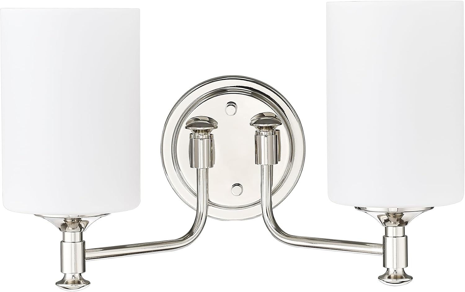 ML Lighting | Ailey Collection | 91032-MB | 2 Light Vanity in Matte Black Finish with Etched Opal White Glass Shade | Versatile Design That adds High-End Texture and Elegance to Your Bathroom