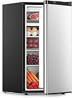 Vista 11 de COWSAR - Mini refrigerador de 2.6 pies cúbicos con congelador, refrigerador compacto de una puerta, 7 ajustes de temperatura ajustable, 2 estantes