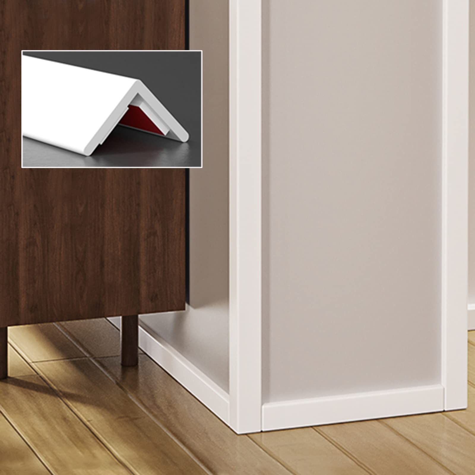 paraspigoli muro angolare copriangoli Protezioni Angolari In Plastica Per Pareti, Sicurezza A Forma Di L Protezione Angolare Per Pareti Scudo D'angolo, Casa Hotel Ristoranti Uso Scolastico ( Color : W