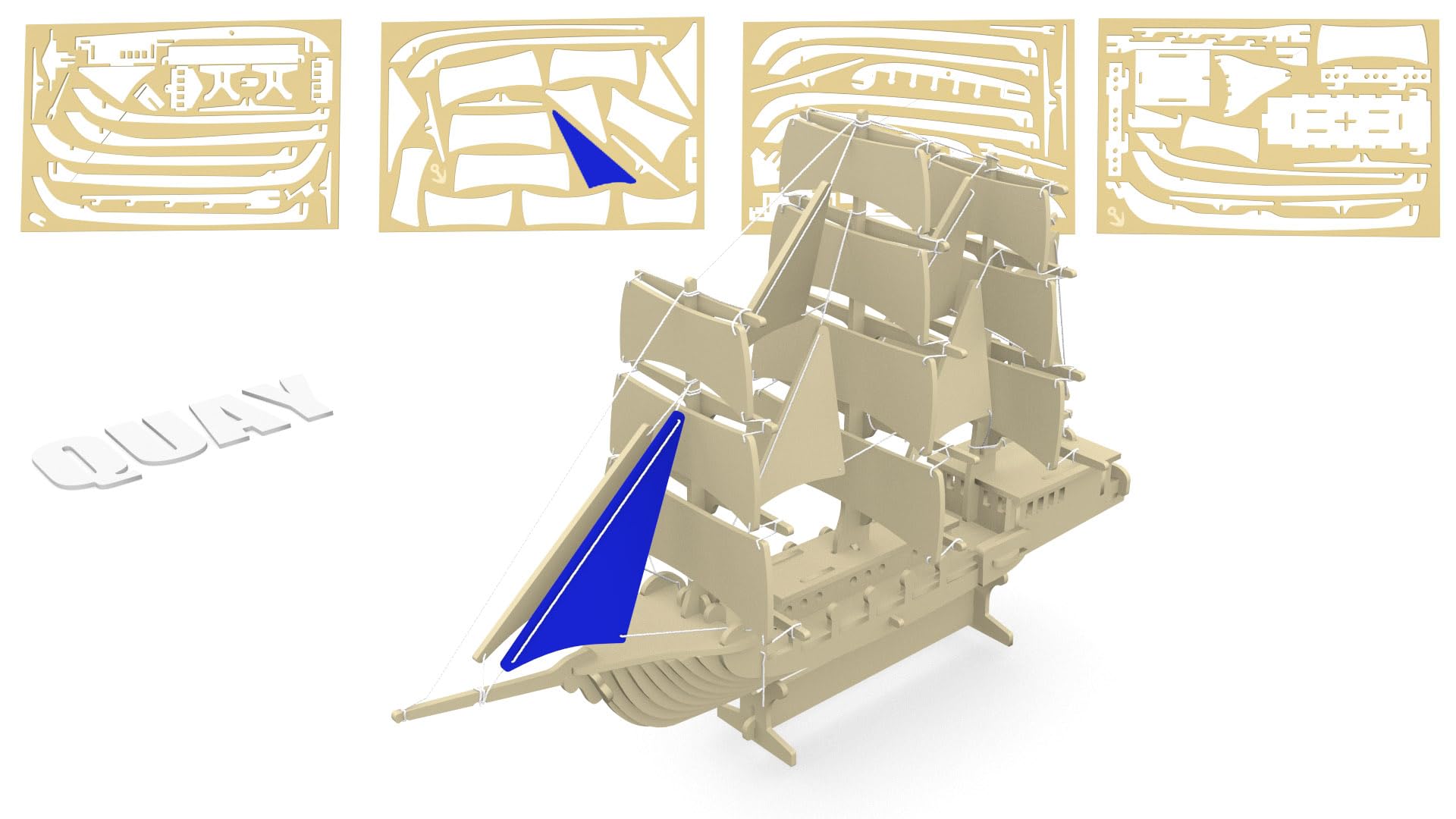 Quay Curlew Kit Di Costruzione In Legno FSC - Modello Di Uccello Da Montare 25x35x4 Cm, Gioco Educativo Fai Da Te Per Bambini Dai 7 Anni, Pezzi Pretagliati E Numerati