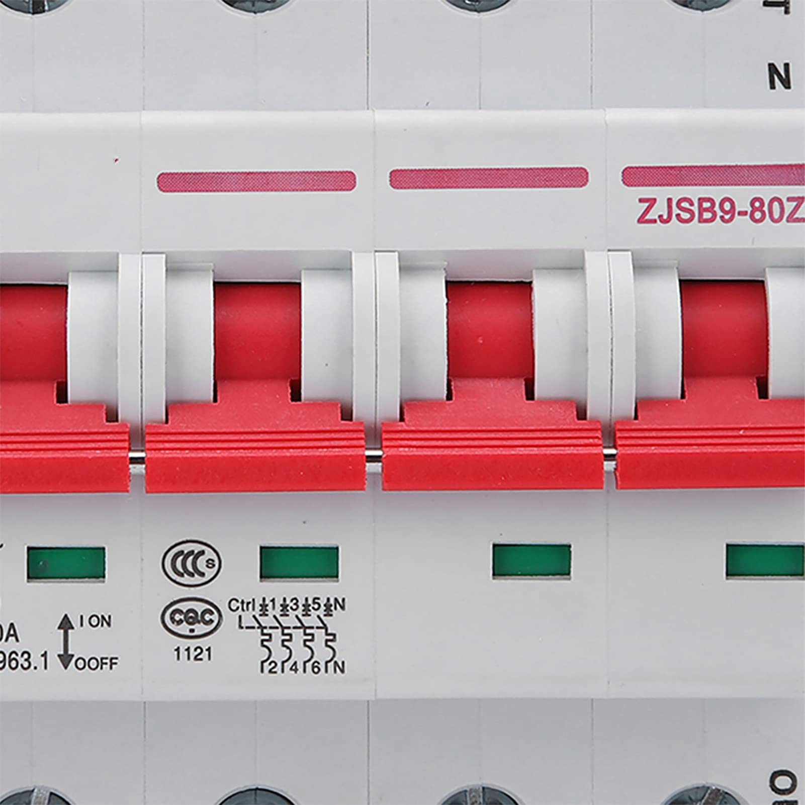 Fafeicy Inteligentny Wyłącznik Obwodu WIFI z Pilotem Aplikacji na Telefon, PA66 Ognioodporny w Obudowie Kompatybilnej z AC220V Inteligentny Przełącznik Domowy (4P 20A)