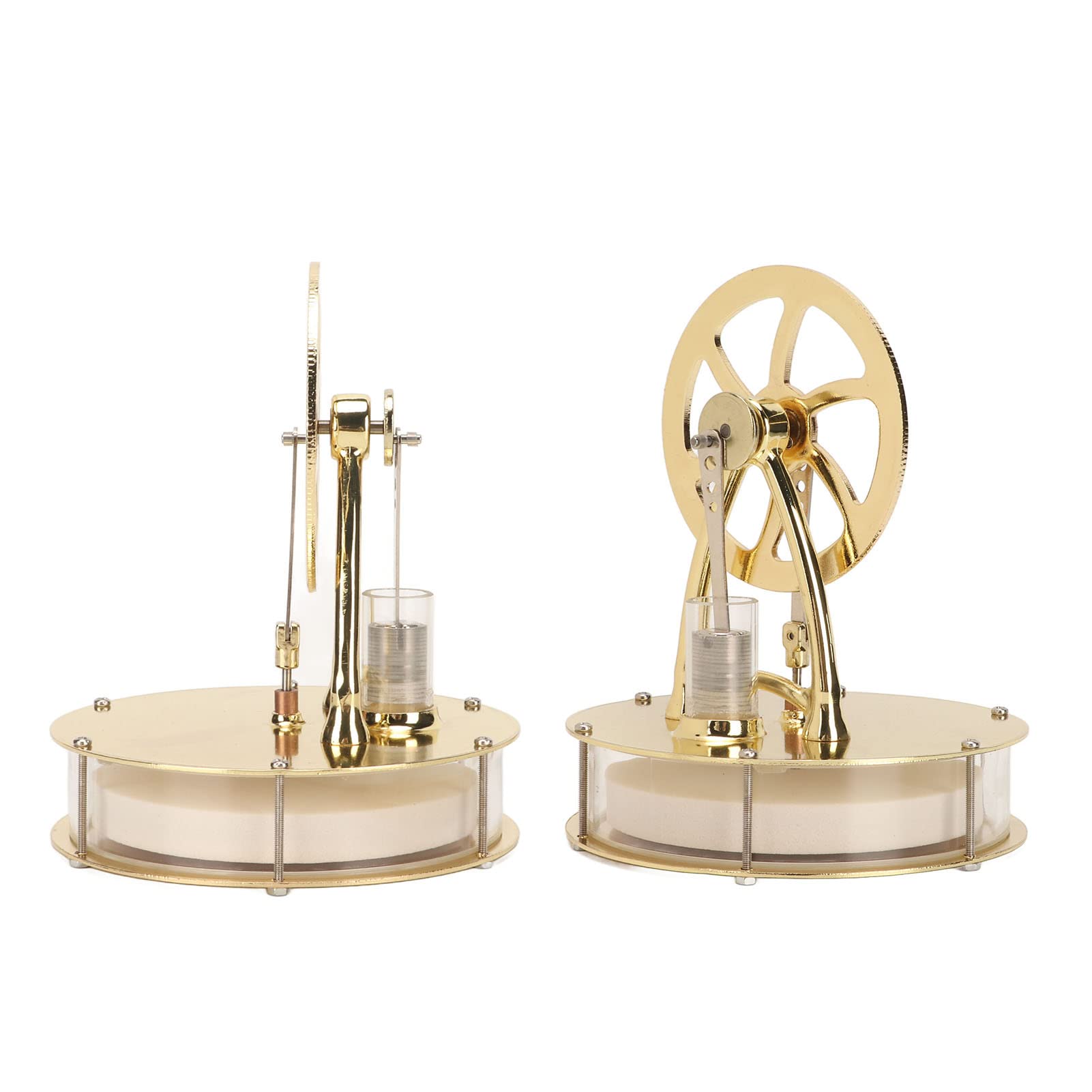 Lybunair Stirling Engine Motor Type Gold Simple Use Low Noise Scientific Physical Type Science Experiment Craft - Image 2
