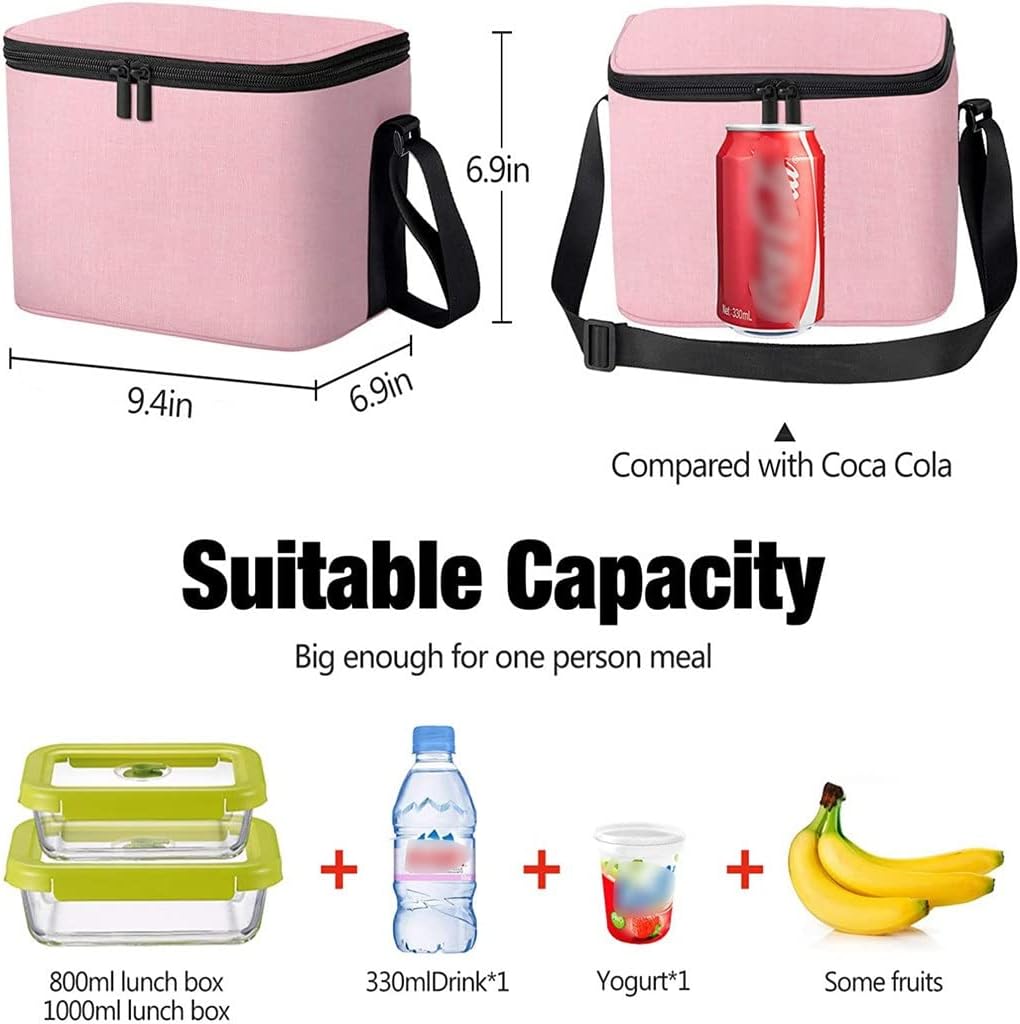 JSEIAJB Lunch Bag Insulation Fresh Fruit Beverage Cooler Bag Oxford Cloth Portable Shoulder Picnic Ice Bag