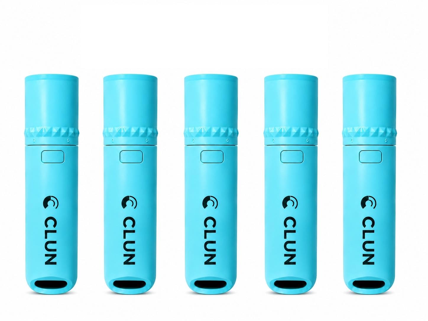 high power led mini torch light portable device, pack of 5, blue | compact design, knurled grip, lightweight, carry loop, value pack
