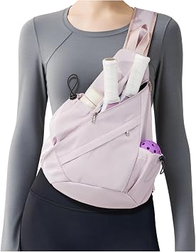 Pickleball Bag for Women Men, Crossbody Sling Bags Pickleball Paddle Bag Should Chest Bags Backpack