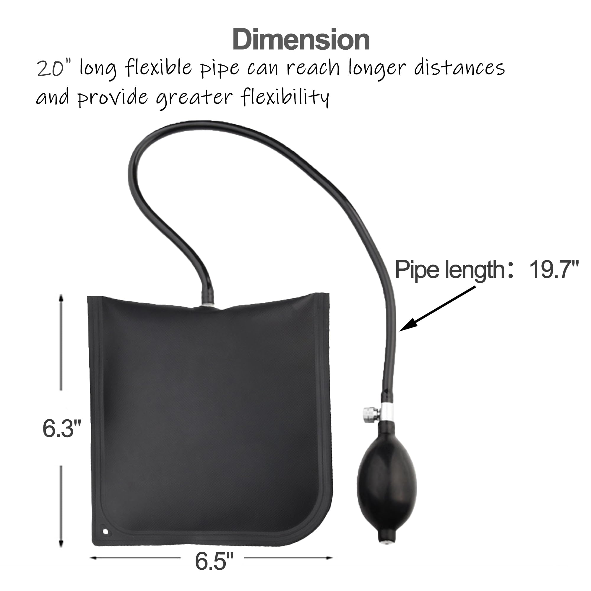 Poche Air-Wedge Gonflable - Outil De Nivellement Et Alignement - Pompe à Air Longue Durée
