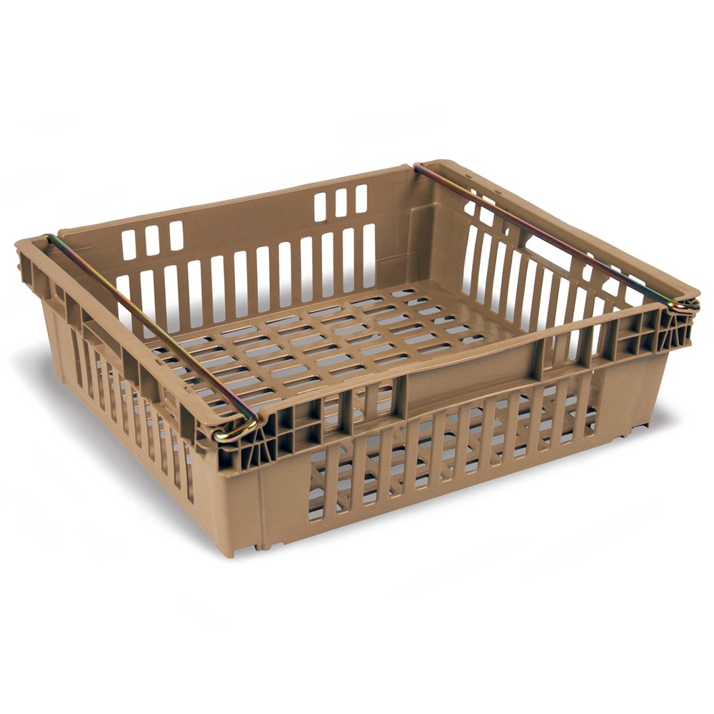 ULTRASOURCE Chill Trays - Nestable/Stackable Containers, 24 x 20 x 6 inches, Ventilated, Polyethylene, 50 lbs Capacity