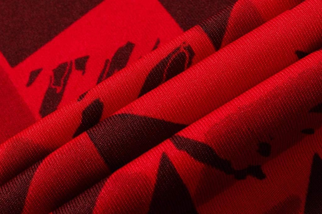 jeansian Men Sport Outdoor Quick Dry Short Sleeves Polo T-Shirt LSL279 Red M - Image 5