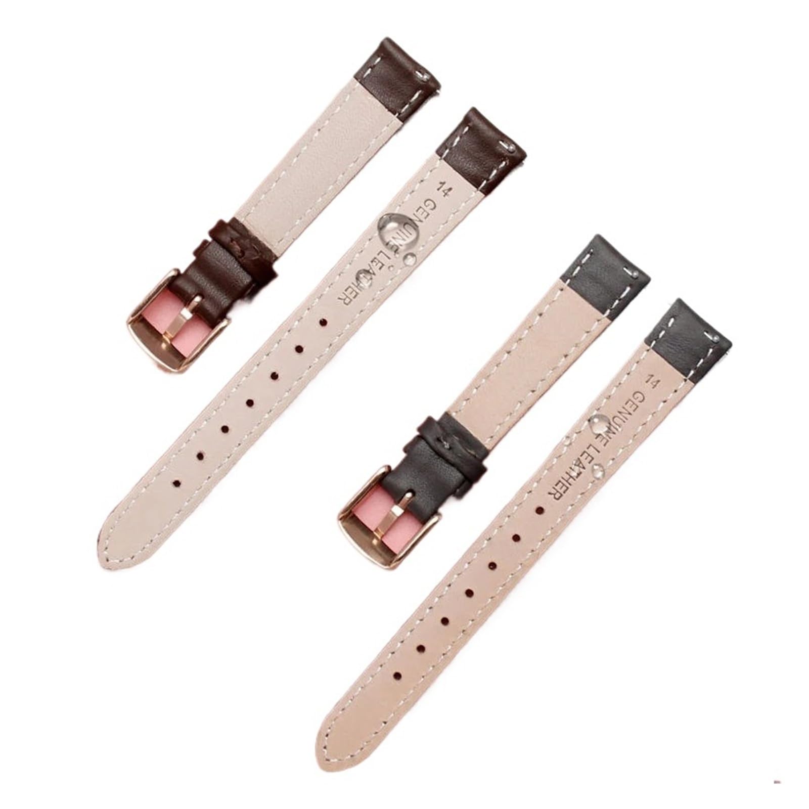 NASUNJIA Correa De Reloj Cuero Genuino Compatible Con Fossil ES3843 ES4202set ES3793, Suave Y Cómoda, For Mujer, 14, 16, 18 20 Mm