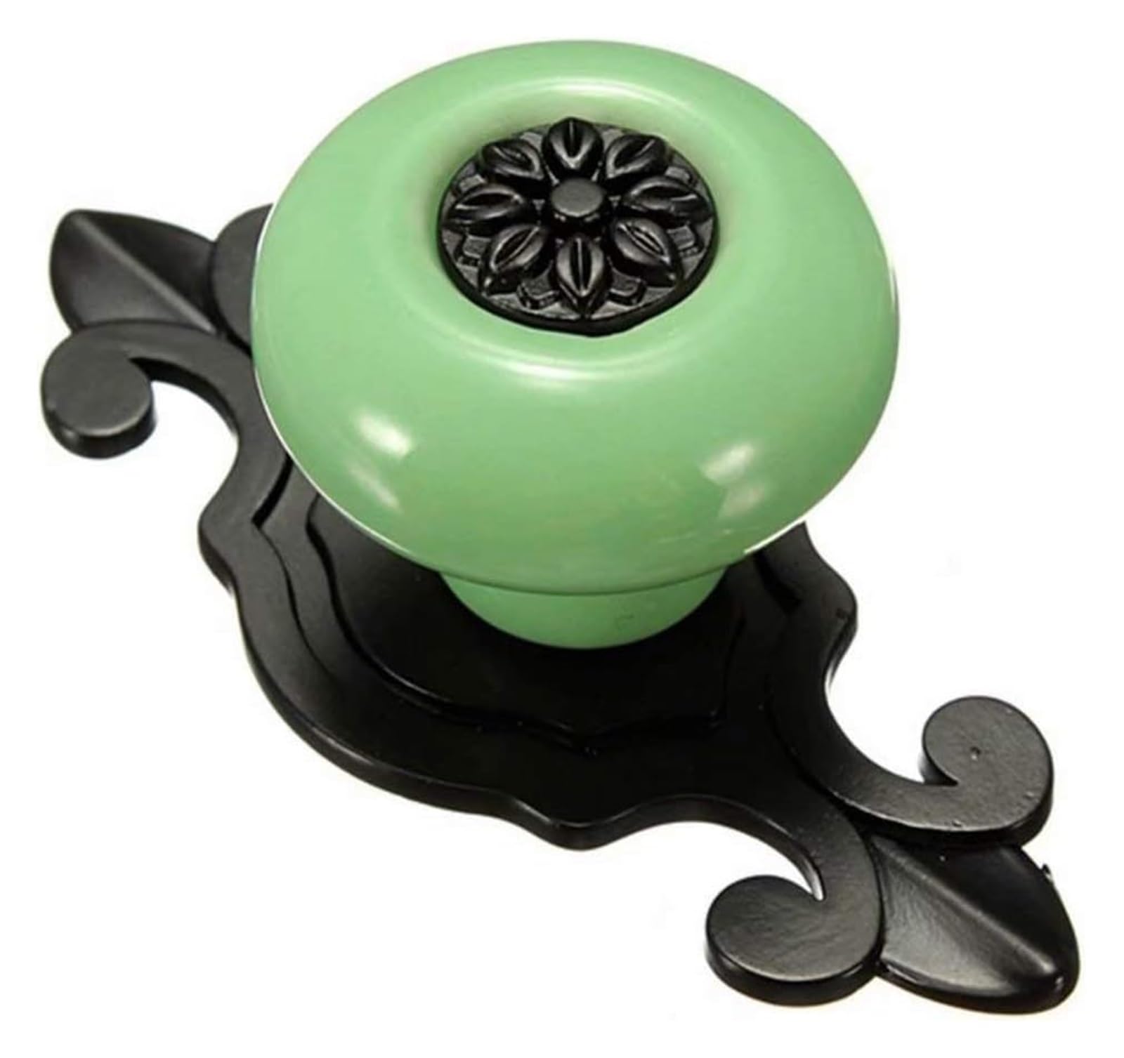LQZAXSRDR Ceramic Cupboard Drawer Handle Knobs, Ceramic Door Knobs, and Zinc Alloy Cabinet Multicolor(Black-Green)