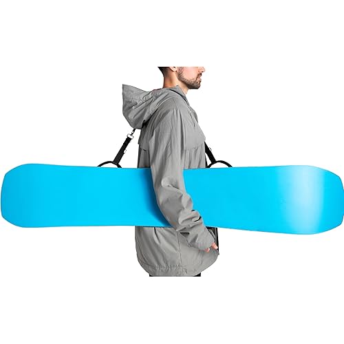 ArcticStrap™ - Over the shoulder snowboard strap - easy to use, fits in jacket pocket, adjustable length, water-resistant, rust-resistant, holds any snowboard