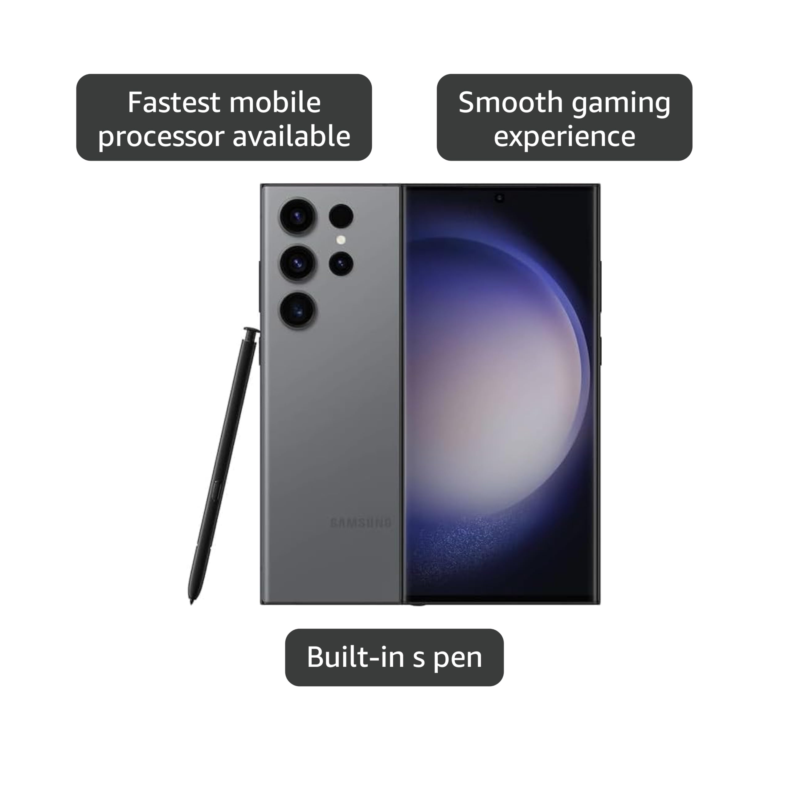 Samsung Galaxy S23 Ultra グラファイト Amazon.com: Samsung Galaxy S23 Ultra 5G, US Version, 1TB, Graphite