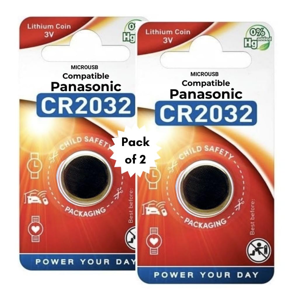 Compatible with Panasonic Lithium Coin Battery 3v - Provide Long Lasting Power in a Variety of Devices,from keyless-Entry fobs to Toys (CR2032, Pack of 2)-image-36