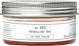 No. 303 Modelling Wax | Flexible Hold Hair Wax for Men with Coconut Oil, Glycerin & Botanical Complex | Reworkable Styling, Natural Finish | 3.3 fl.oz.