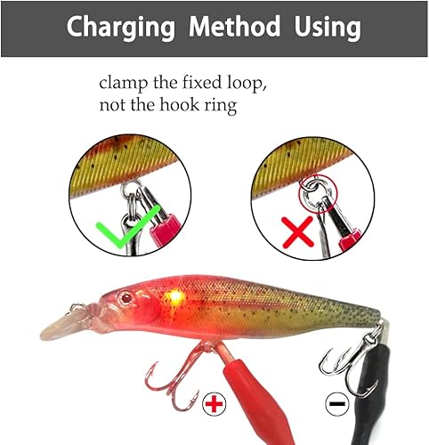 Miniatura 5 de ODS Electronic Vibrating Jerkbait Luminous Minnow Rechargeable Twitching Fishing Lure for Freshwater Saltwater Bass Trout Shad