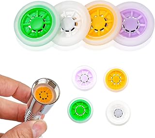 ANOTHEEE 12 Pcs Shower Flow Reducer Limiter 4 Different Flows,Shower Pressure Reducer Water Saving Shower Head Flow Regulator Valves 20mm in Diameter Shower Flow Reducer for Home and Hotel Bathroom
