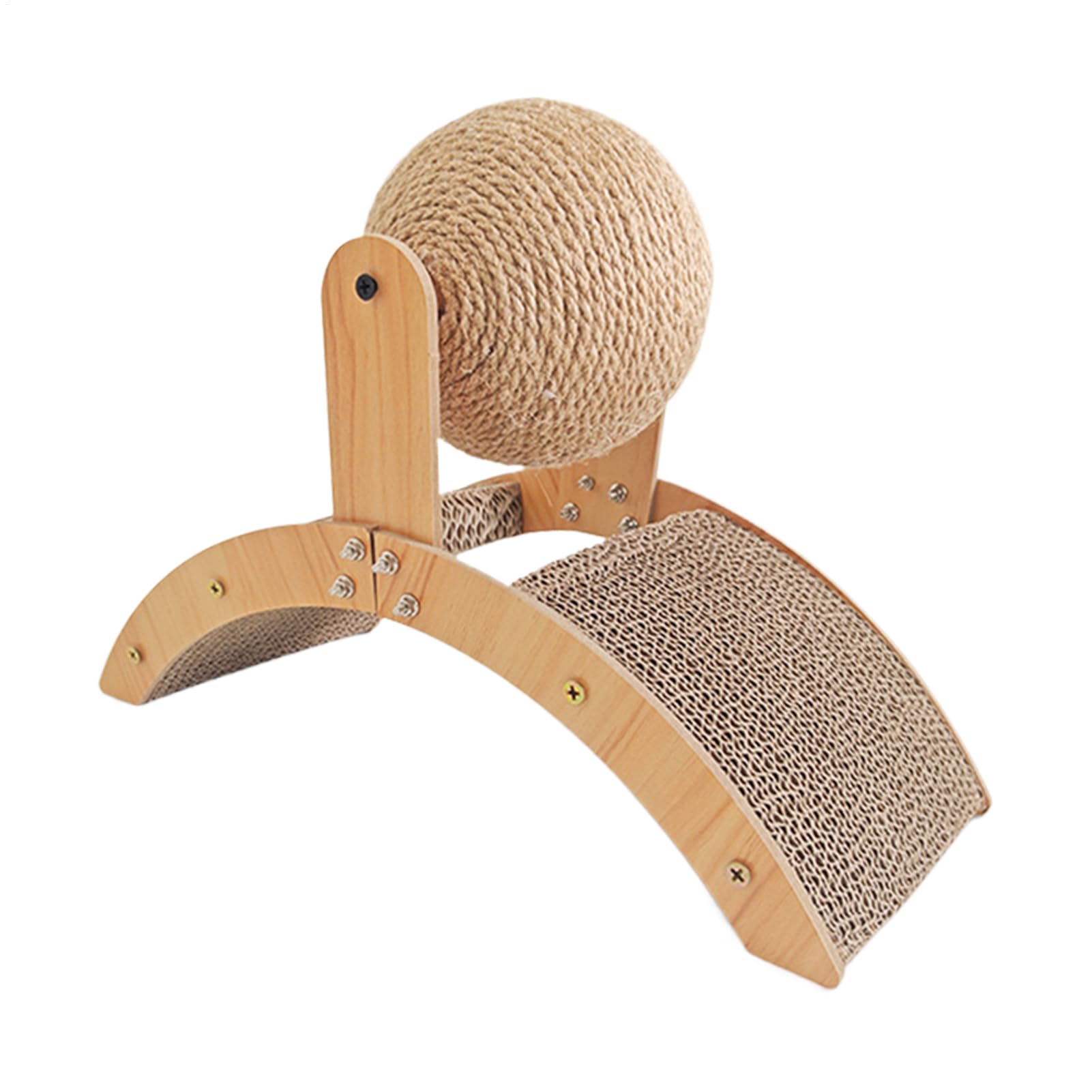 Griffoir pour chat en sisal et bois massif, l'accessoire de meulage qualitatif