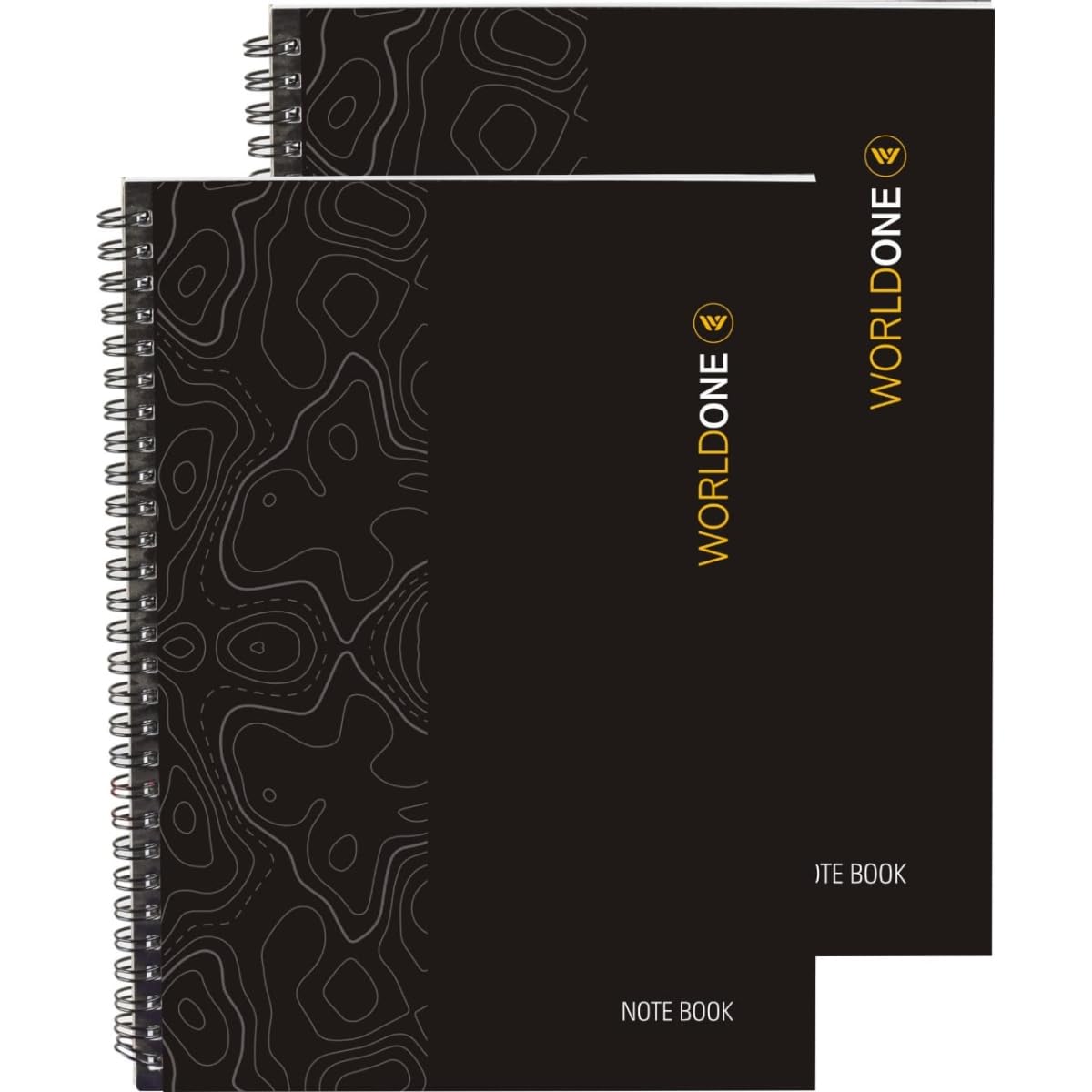W1 Size Notebook WORLDONE Wiro Notebook with 70 GSM Horizontal Single Ruled, 92 Page/46 ...