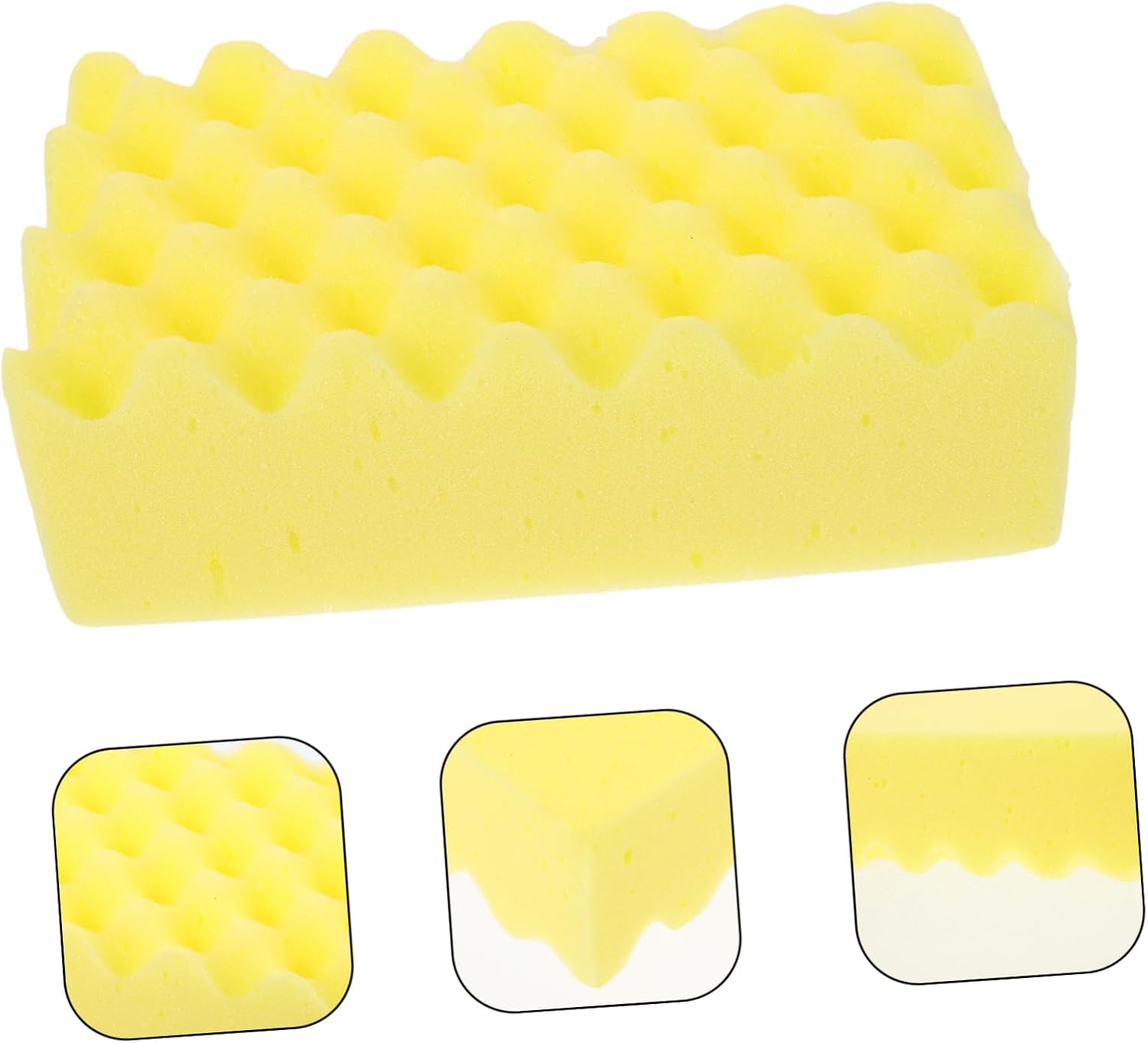 OUNONA 5pcs Wash Sponge for Kitchen and Car Cleaning Multi-Functional Scrubber Block for Waxing and Eye-catching Versatile Use for Hard