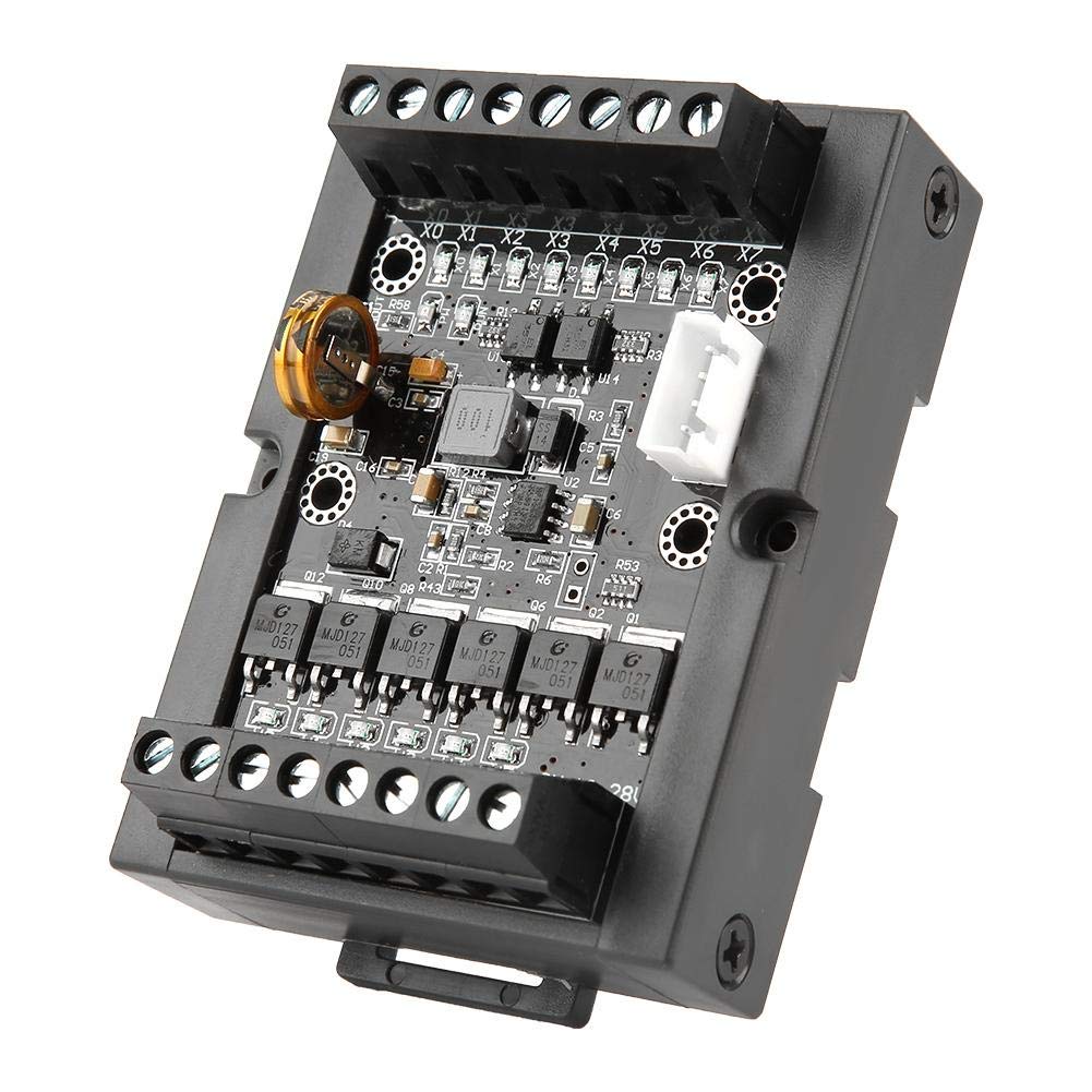 Tarjeta de control industrial PLC FX1N-14MT El módulo de retardo de relé programable con Shell puede realizar miles de funciones, 10-28VDC