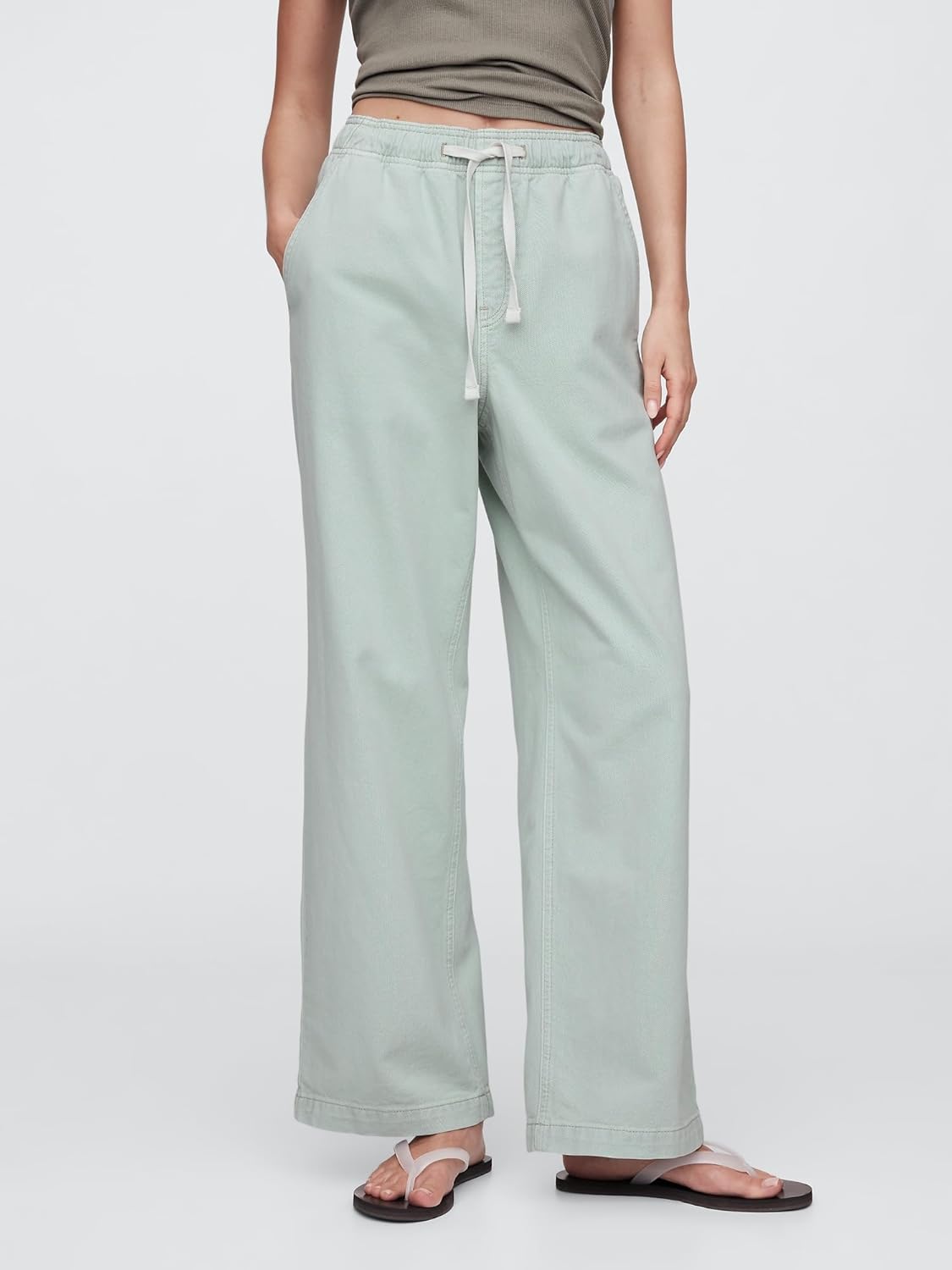 Gap Womens Wide Leg Pull on Utility Pant - Image 2