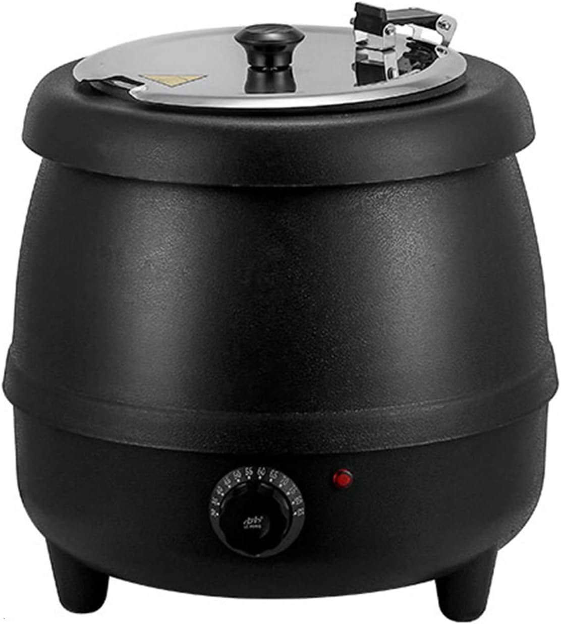 10 L Large Capacity Soup Kettle Warmer, with Stainless Steel Hinged Lid