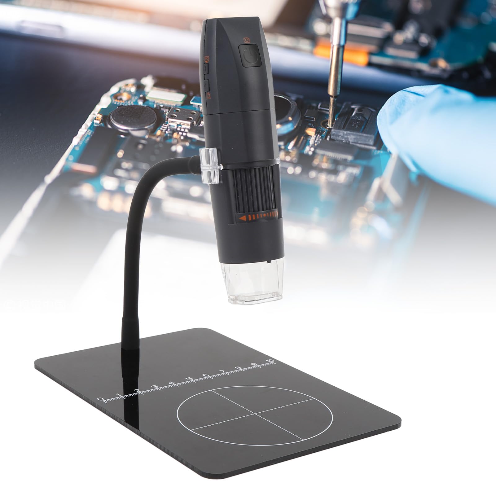 Generic Microscopio Digitale Wireless 1080P Telecamera di Ispezione USB Portatile Ingrandimento 50x-1000x per Ispezione PCB e Gioielli con Batteria Incorporata