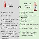 The True Tomato Sugar Free Tomato Ketchup|Homemade And Made To Order||more than 85% Fresh Tomatoes |No Harmful Chemicals,No Added Colors,No Oils,No Preservatives,No Thickeners (550 Gram,Sugar Free) gallery image