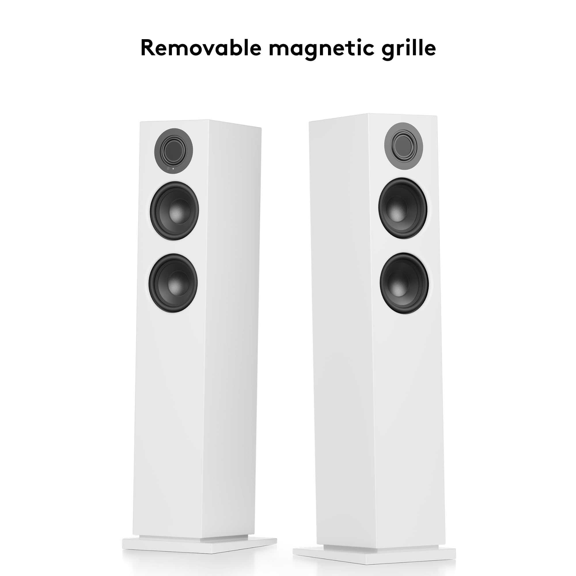 Audio Pro - Enceintes TV A48 - Streaming et Multiroom, 2 Amplificateurs 130W pour Home Entertainment - HDMI Arc, WiFi, Bluetooth, Airplay 2, Chromecast - Blanc