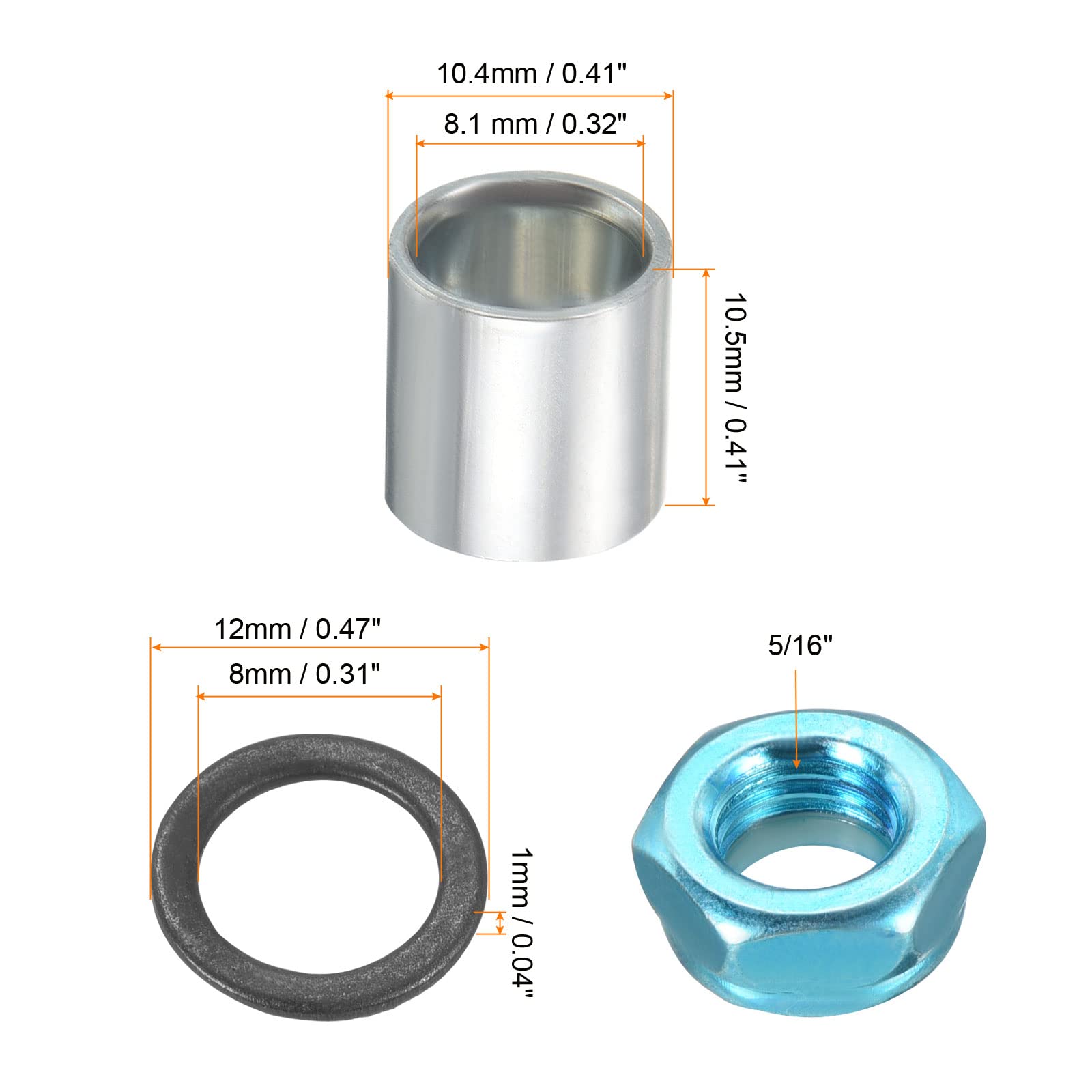 Skateboard Truck Hardware Kit - Replace & Modify -2