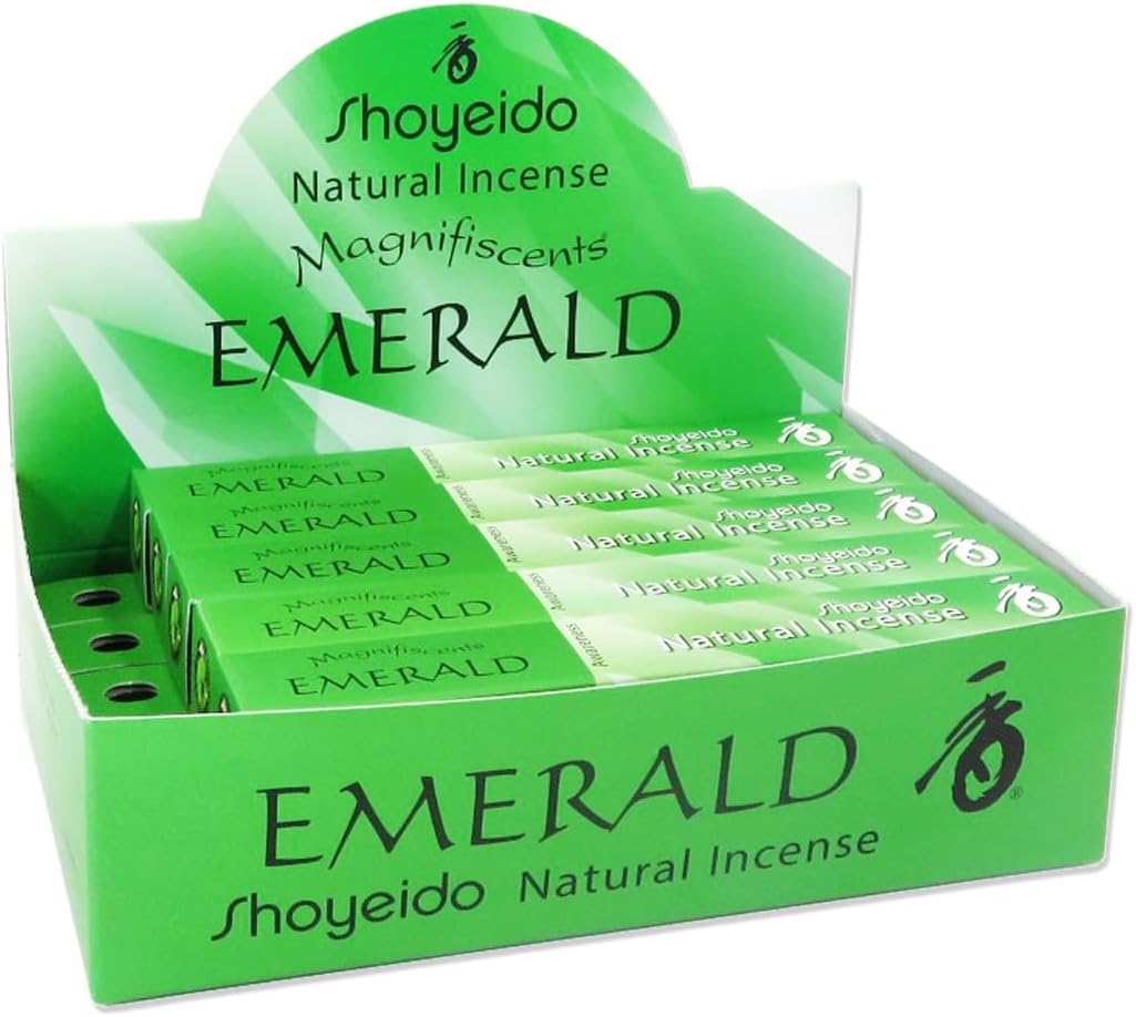 Shoyeido's Emerald Incense - 1 Pack of 10 Bundles