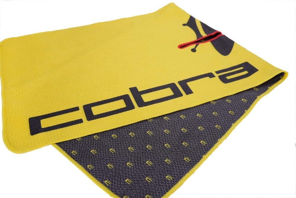 CobraGolf 2021 Men's C Towel (Black, One Size), 909486-01