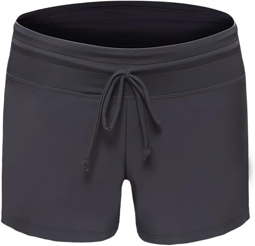 Women's Swim Boardshorts Tankini Boyshorts Beach Bottom Swimsuit Built in Briefs - Image 5