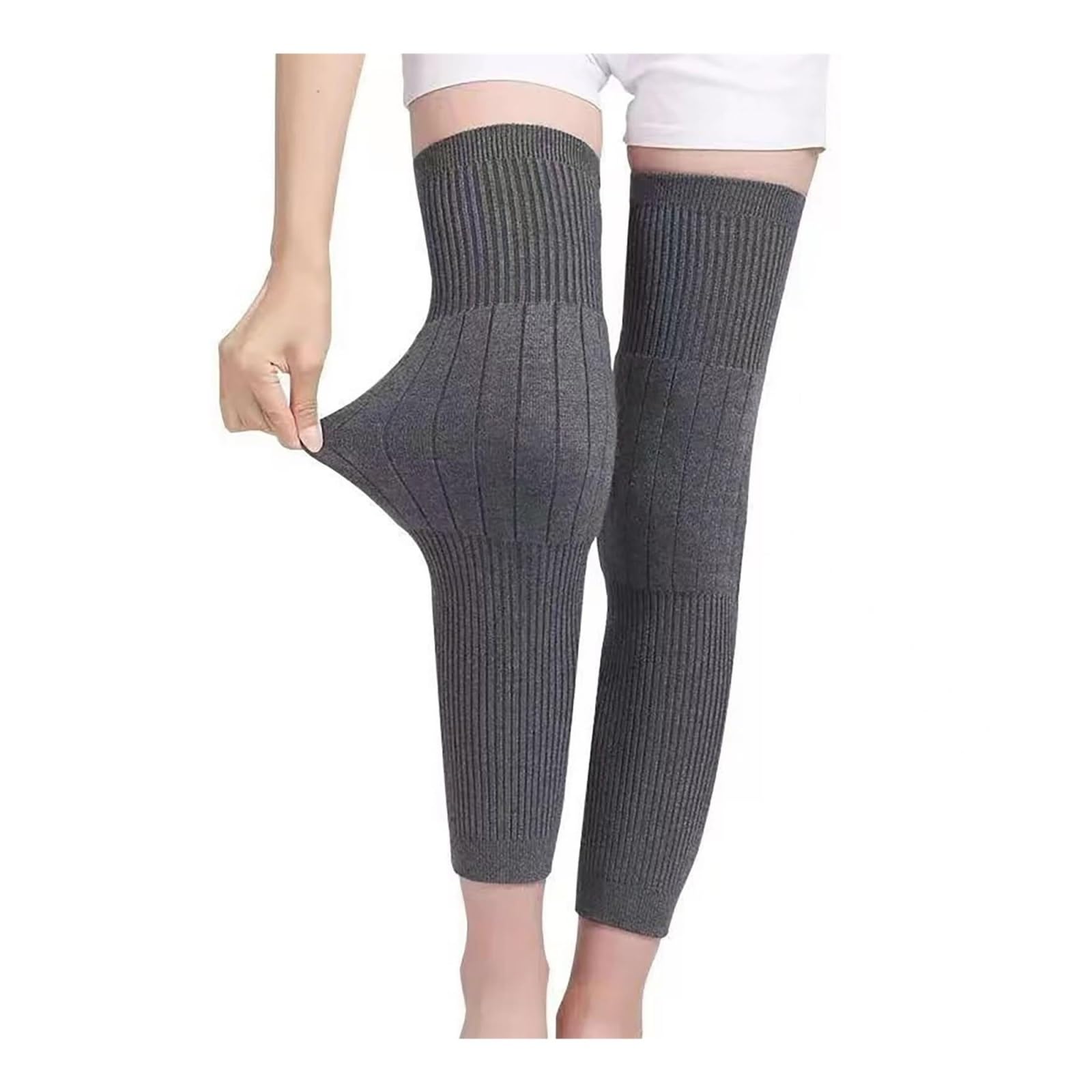 Ginocchiera da corsa Protettore a costine Scaldamuscoli a maglia lunga ginocchiere calde adatte sia per uomini che per donne sport allenamento sportivo