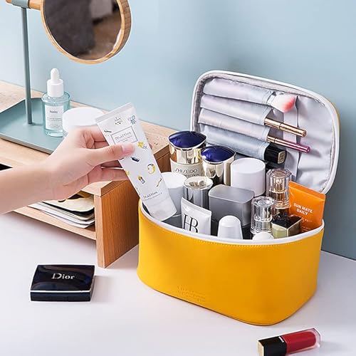 Bolsa de maquiagem para viagem de cosméticos pequenas para mulheres meninas lindas cores doces cosmé