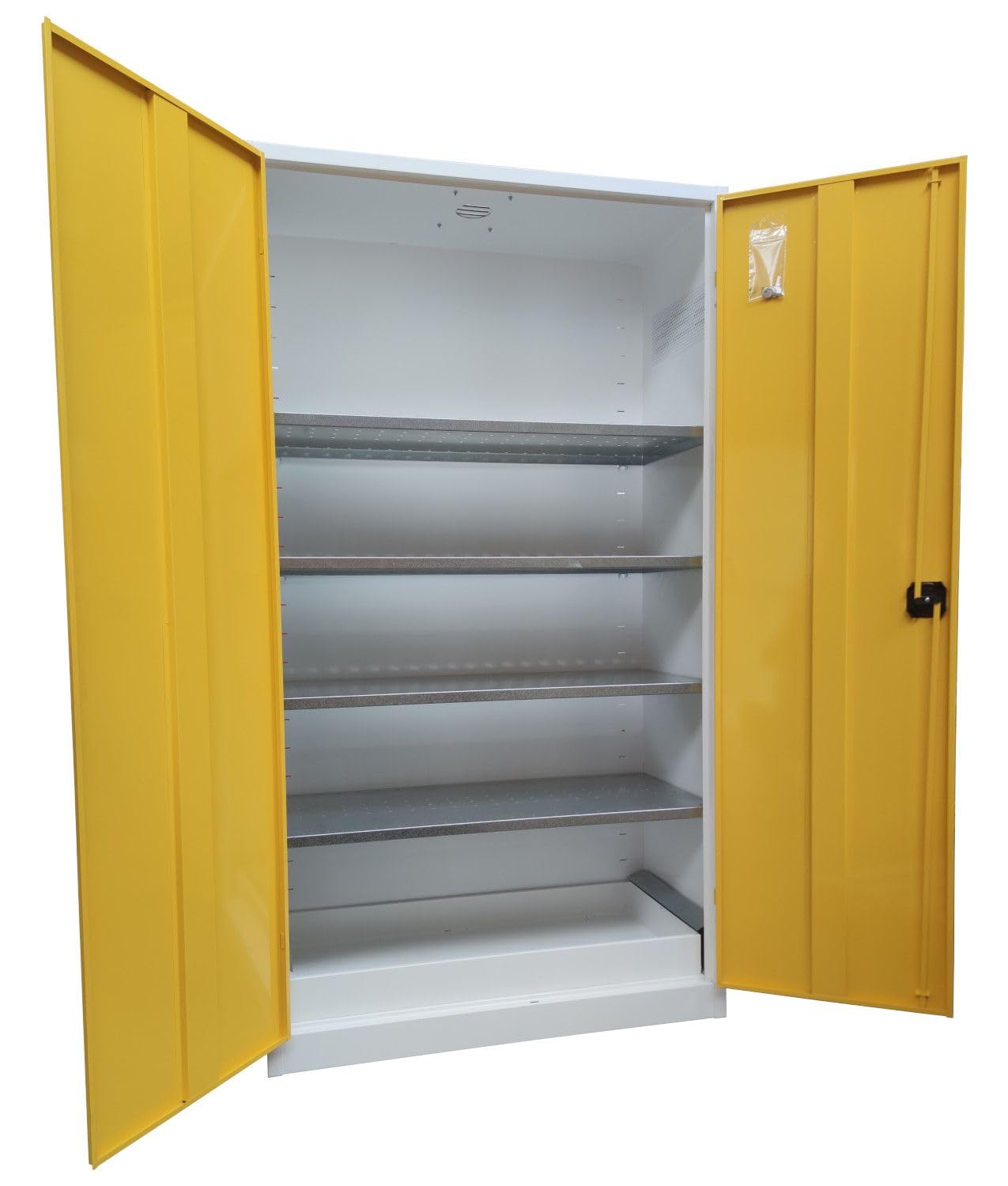 Armadio per liquidi infiammabili monoblocco con dimensioni 1000x460x1850 mm