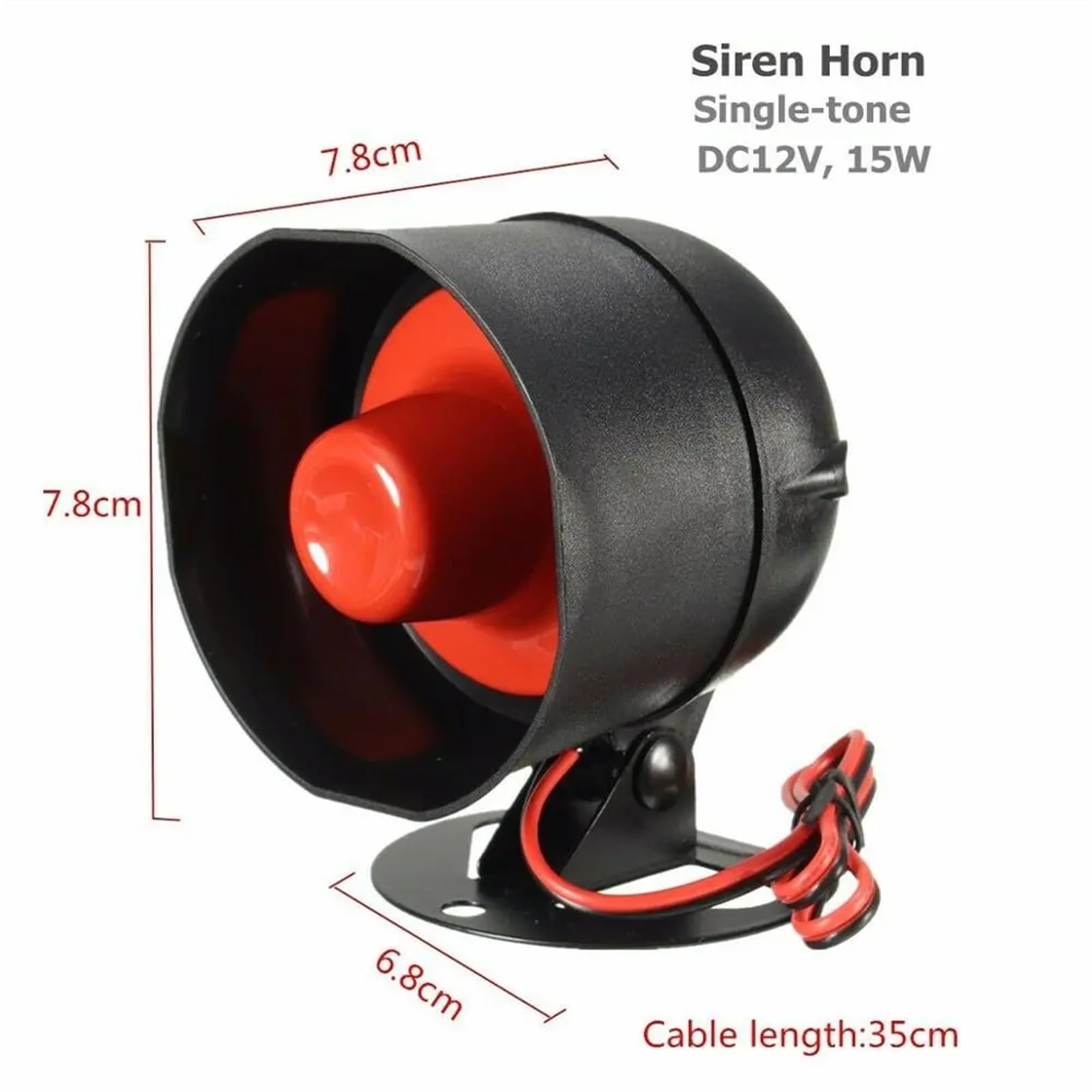 Sistema de Alarma Universal for Coche 1 vía, Sistema Seguridad protección, Sirena Entrada sin Llave, 2 alarmas antirrobo con Control Remoto