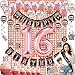 16th Birthday Decorations Party Supplies Sweet 16 Birthday balloons| Rose gold Confetti Balloons|16 Cake Topper Rose Gold| Metallic silver curtain for Photo booth and props| Sweet Sixteen Decorations