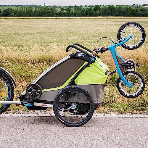 Mobilefox Universal Fahrrad Laufrad Halterung Fahrradträger Halter Adapter passend für Thule Chariot Anhänger