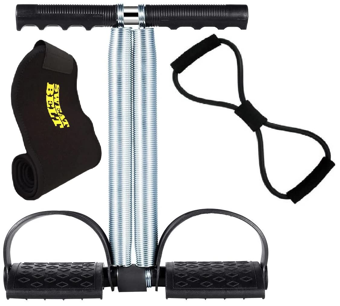 See full amazon price history chart for Double Spring Tummy Trimmer Combo with Sweat Belt & Toning Tube Resistance Band Abdominal Gym Accessories Fat Buster Exerciser Abs Workout Equipment for Men & Women Double Spring Tummy Trimmer Combo with Sweat Belt & Toning Tube Resistance Band Abdominal Gym Accessories Fat Buster Exerciser Abs Workout Equipment for Men & Women (B08QYX7PQD) Amazon Price History, Amazon Price Tracker