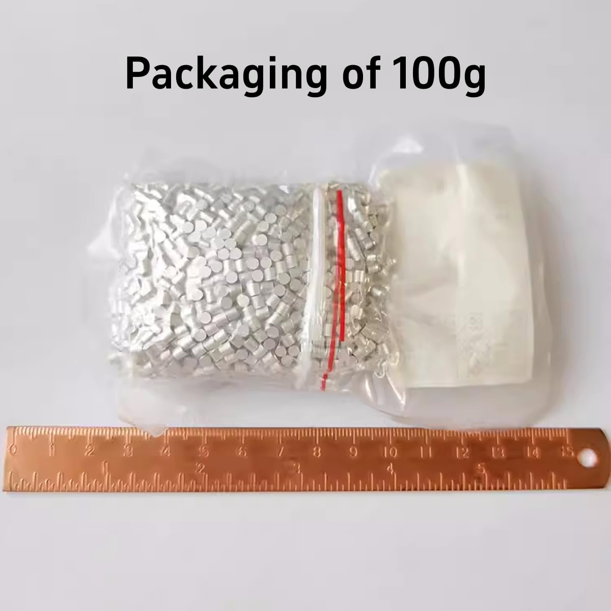 Granulki aluminiowe 5N (Al ≥ 99,999%) - Małe bloki aluminiowe o średnicy 3 mm do badań naukowych i powlekania przez odparowanie(1000 Grams)
