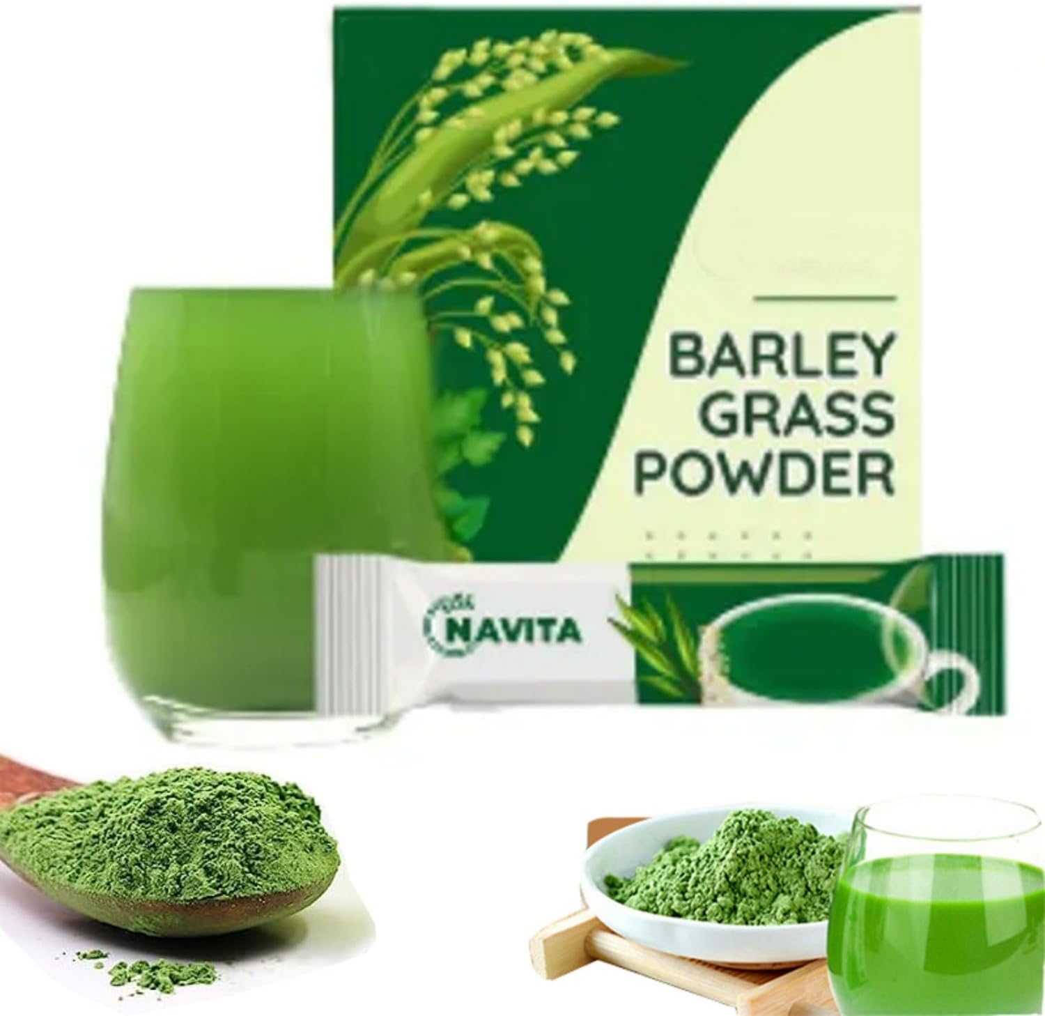 Naveta Barley Grass Powder 100 Pure & Organic, Naveta Pure Organic Barley Grass