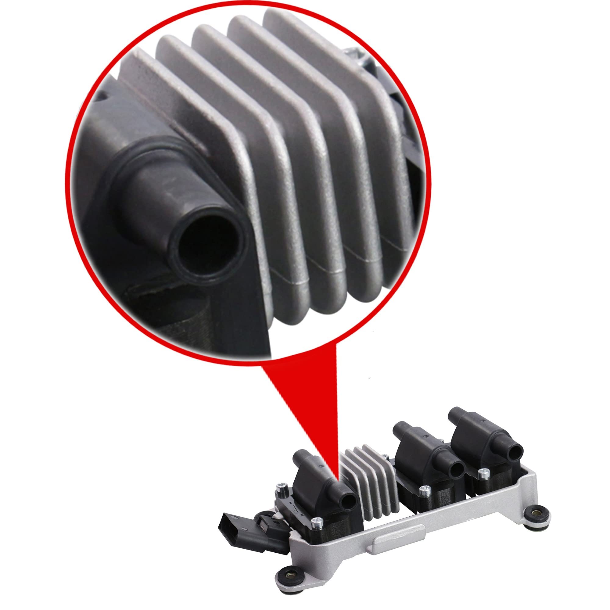 ATEC Germany 1x Bobina de encendido -módulo de encendido de polos 12V