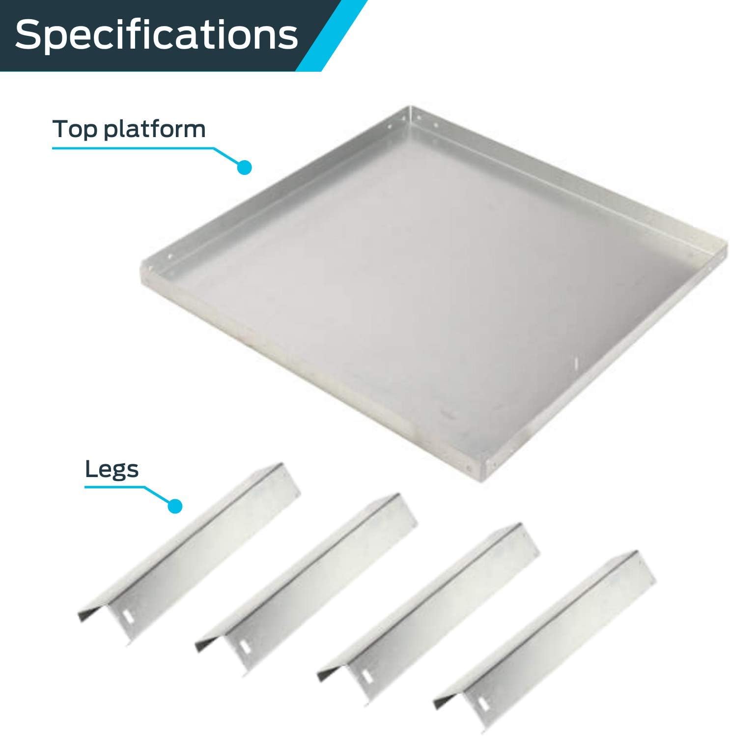 Super Brands HoldRite 40-S-30-U Water Heater Stand, Galvanized Steel, 30 Inch