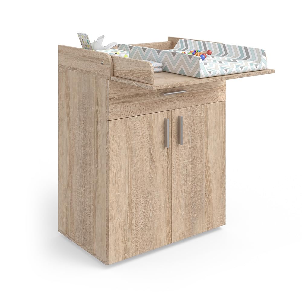 Vicco Commode à Langer Lena, Sonoma, 75.2x101.5cm | convertible en commode standard après la période de change
