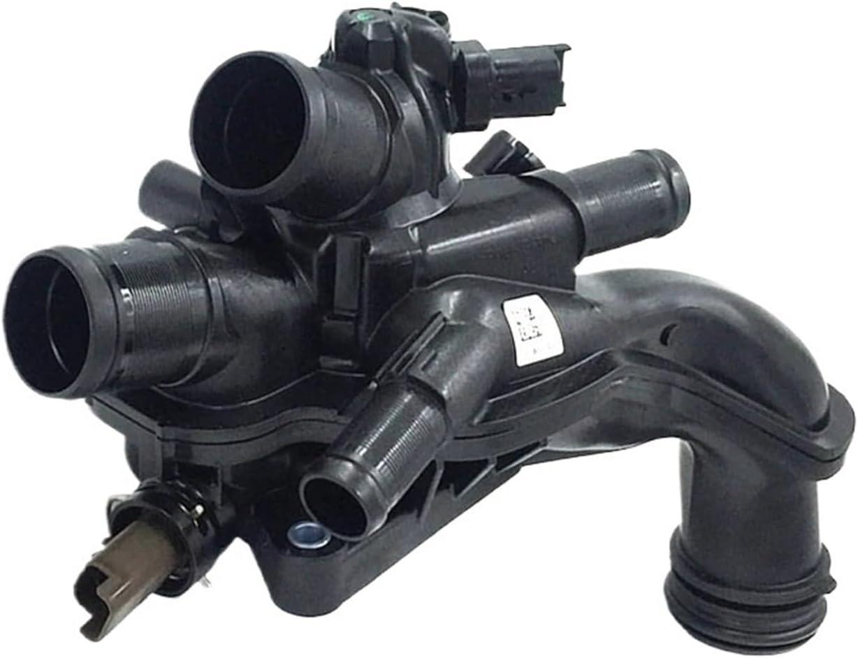 9808647080 Cooling System Pump Coolant Thermostat Hose Compatible With Peugeot 207 308 1.6T Compatible With Citroen C4 L C4(B7) DS3/4/5/6 Heating Thermostat(Thermostat)